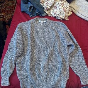 Men's Classic Gray Crewneck Sweater